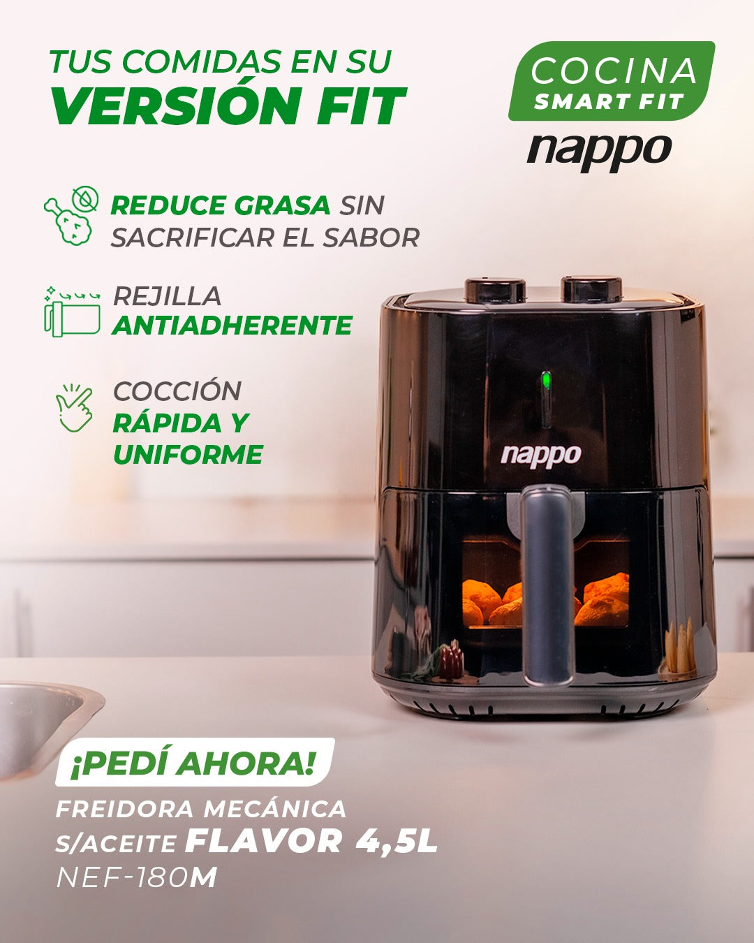 Freidora sin aceite (de aire)